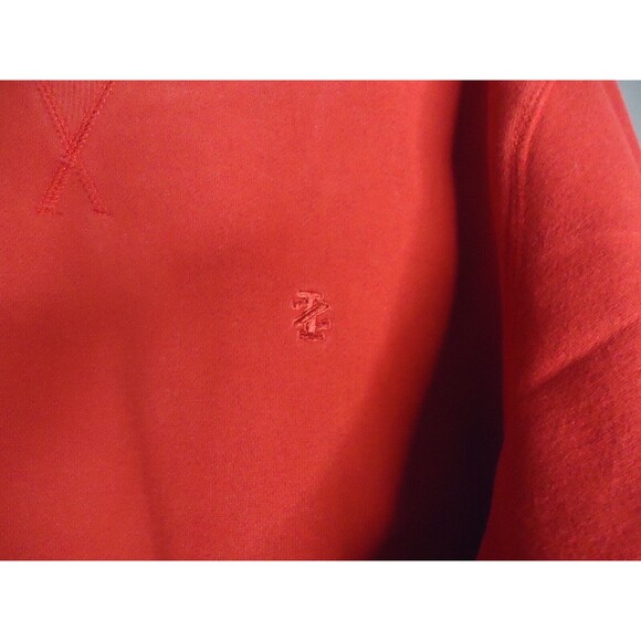 IZOD Red Sweater Long Sleeve Crew Neck Pullover Cotton Blend Mens Size Medium - Picture 3 of 8